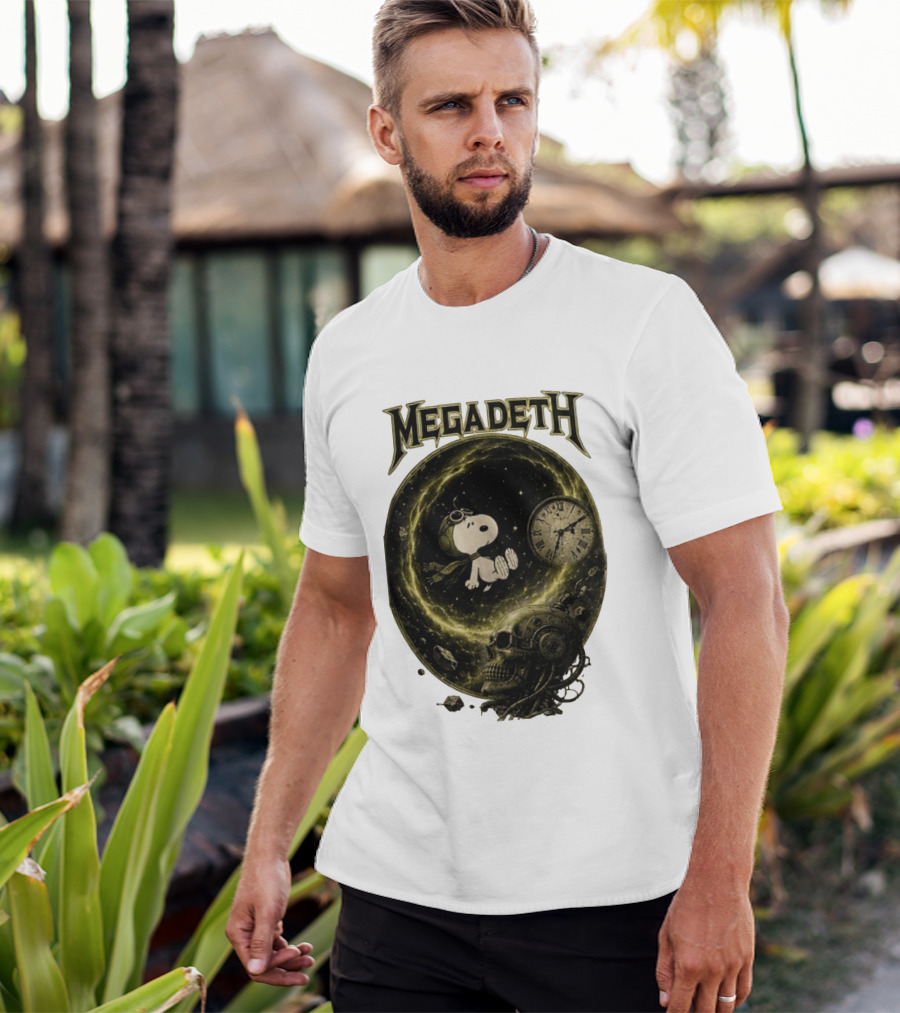 Snoopy Megadeth Countdown To Extinction Music Collaboration T-Shirt