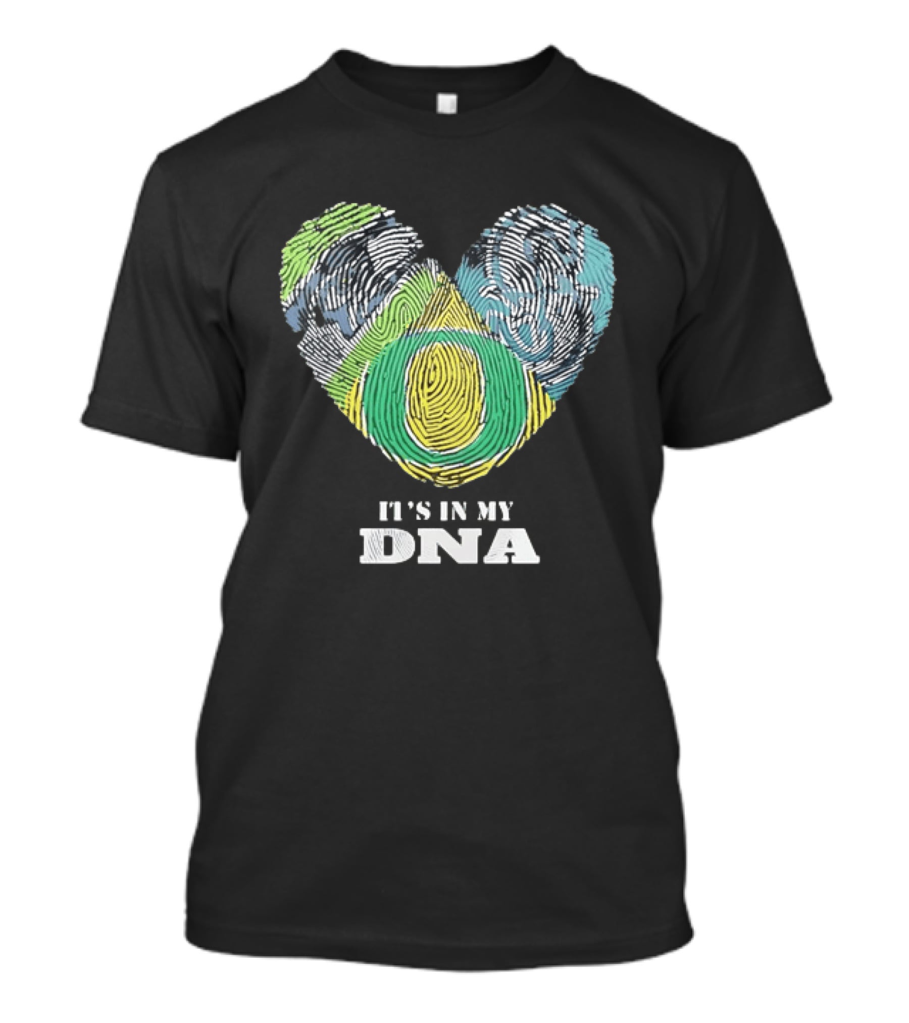 Oregon Ducks It's In My DNA Fingerprint Heart T-Shirt