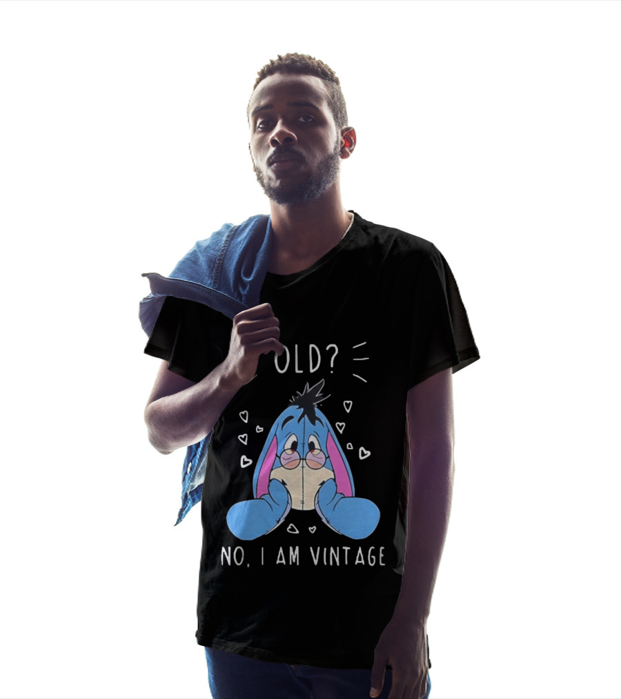 Old No I Am Vintage Disney Eeyore Wearing Glasses T-Shirt