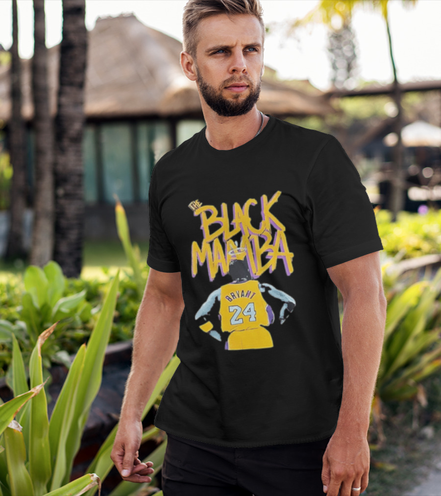 The Black Mamba Bryant 24 Los Angeles Lakers T-Shirt