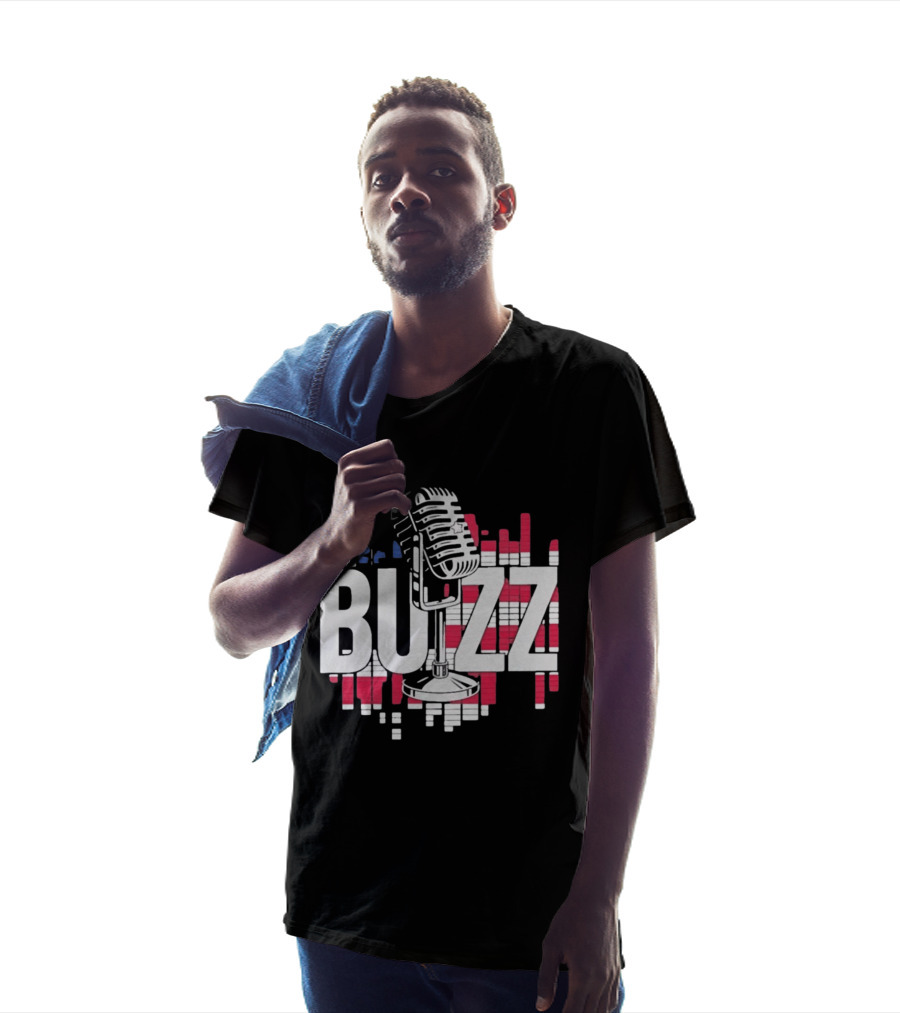 Podcast The Buzz Microphone T-Shirt