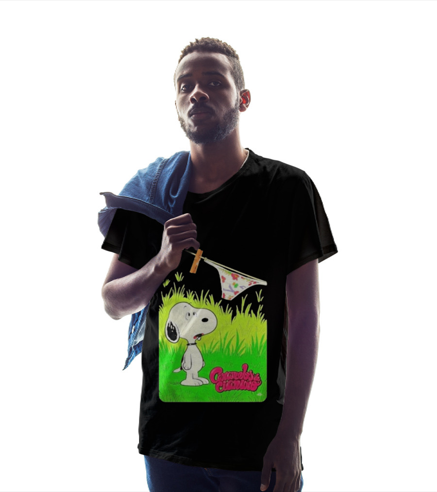 Snoopy Caramelos De Cianuro En Español Classic Cartoon And Rock Band Fusion T-Shirt
