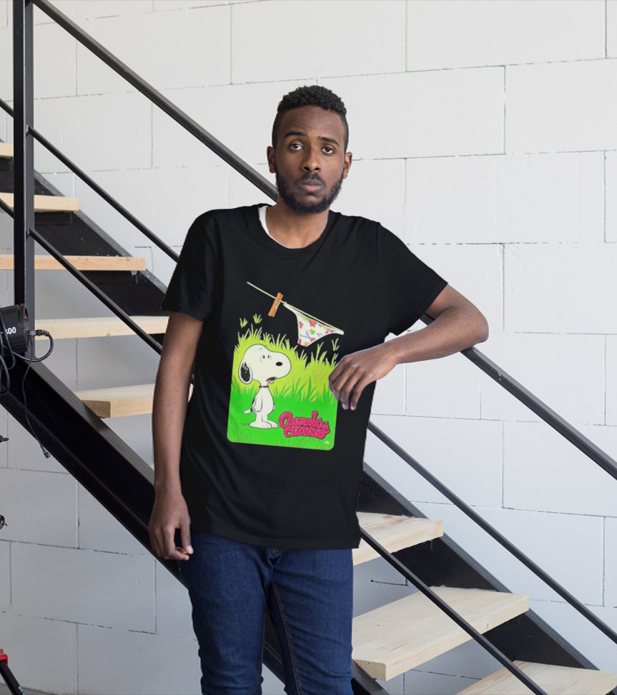 Snoopy Caramelos De Cianuro En Español Classic Cartoon And Rock Band Fusion T-Shirt