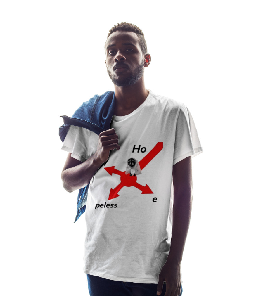 Raccoon Meme Ho Rny Peless Compass T-Shirt