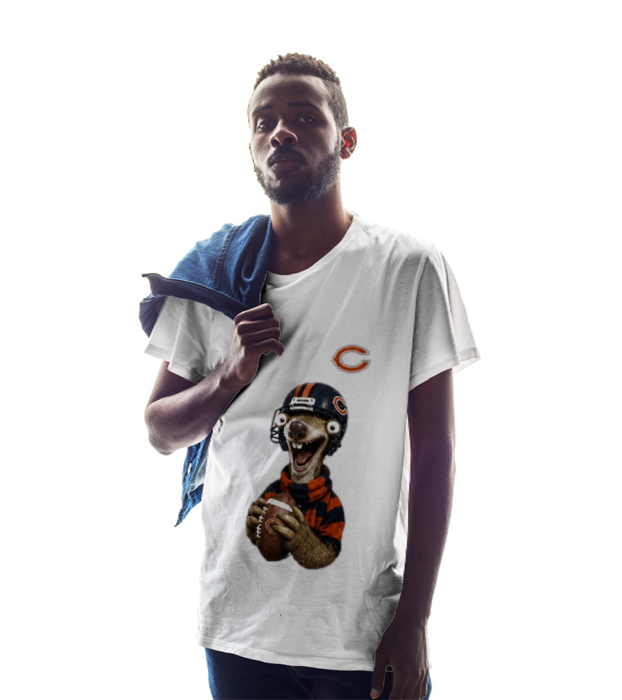 Sid The Sloth Chicago Bears Football Helmet Nike NFL Fan Gear T-Shirt