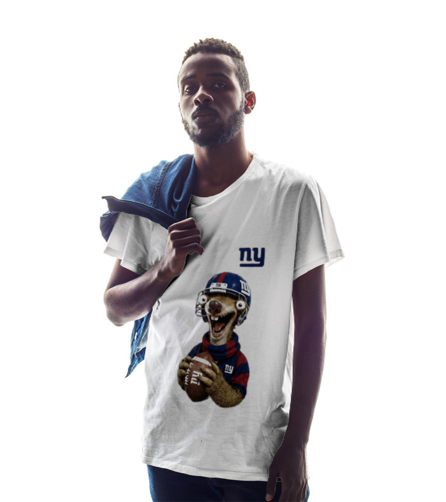 Sid The Sloth New York Giants Football NFL Fan Gear T-Shirt