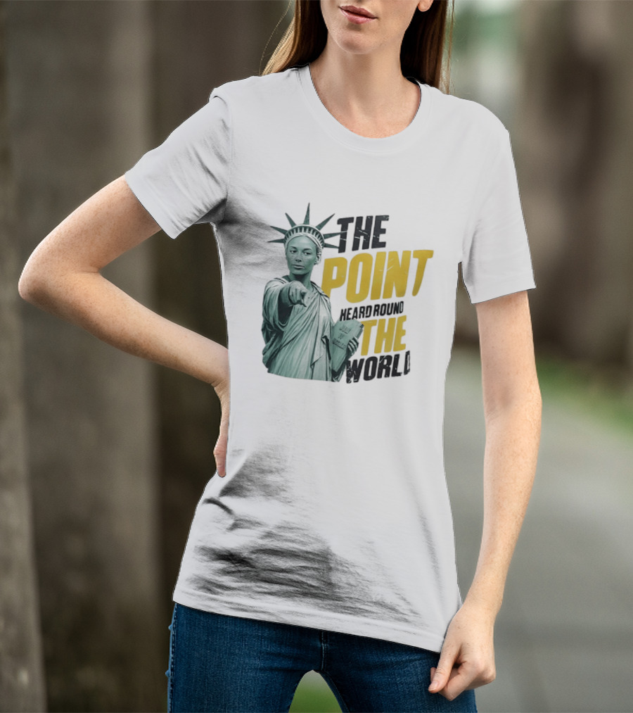 The Point Heard Round The World Statue Of Liberty Sophie Cunningham Indiana Fever T-Shirt