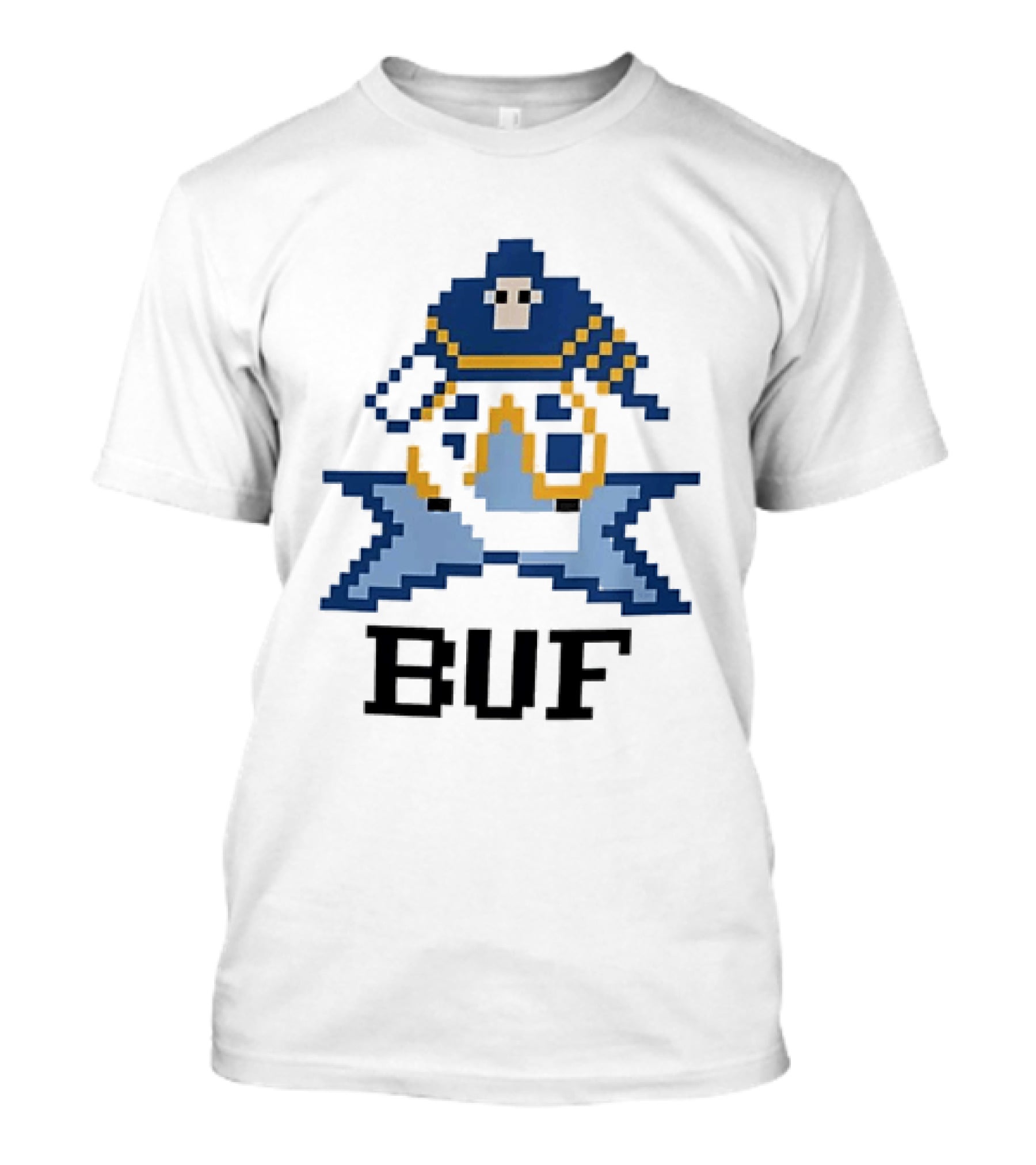 Pixelated Buffalo BUF Hockey Retro Game T-Shirt