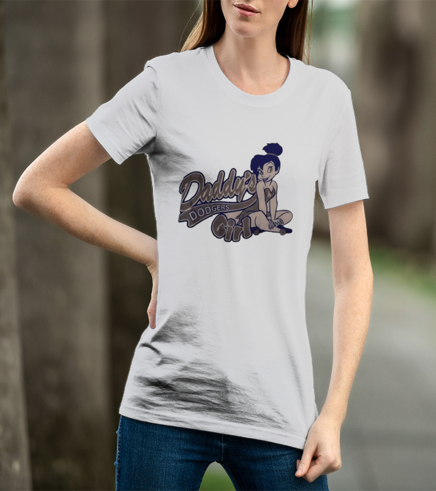 Daddy's Dodgers Girl Tinker Bell Los Angeles T-Shirt