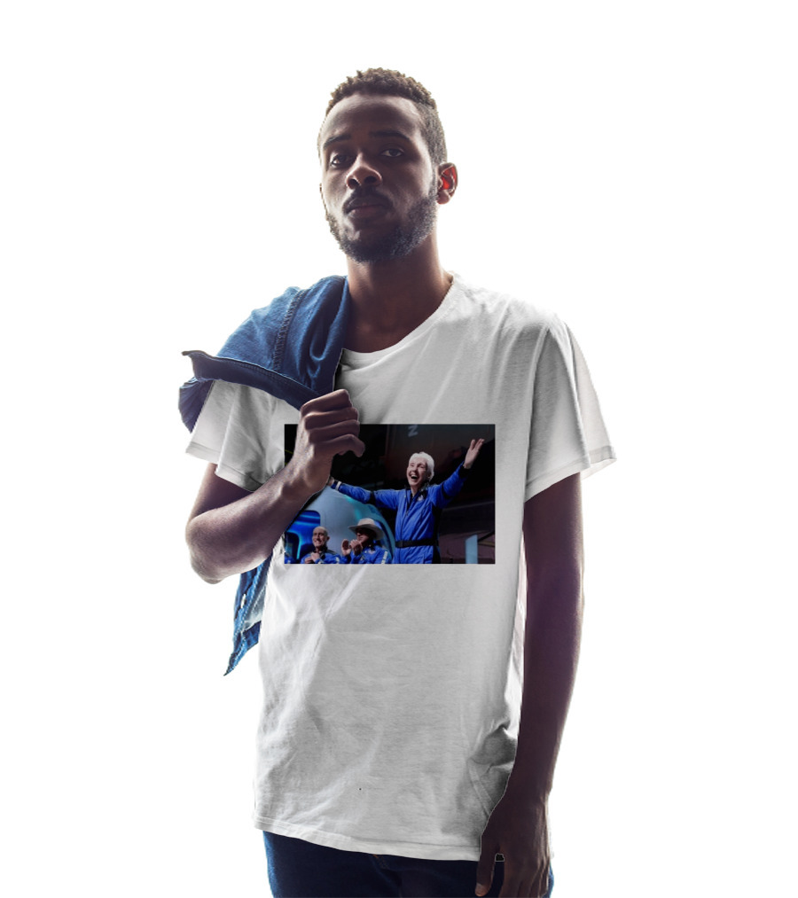 Wally Funk Age Record Space Travel Blue Origin Crew Celebration T-Shirt
