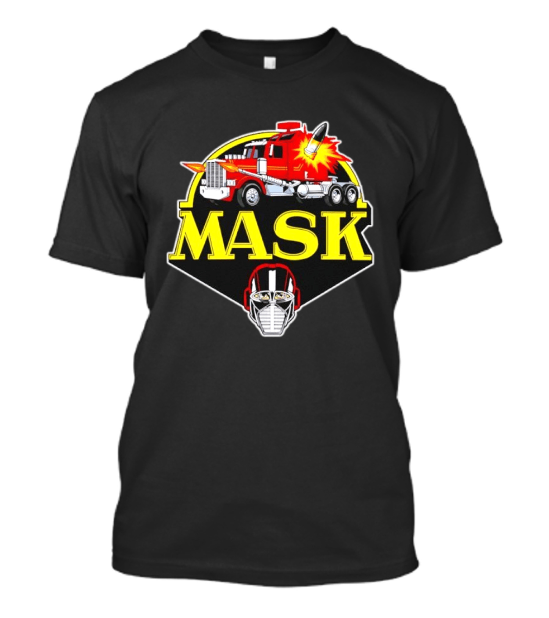 MASK Matt Trakker Rhino Vehicle Helmet Iconic 80s Cartoon T-Shirt