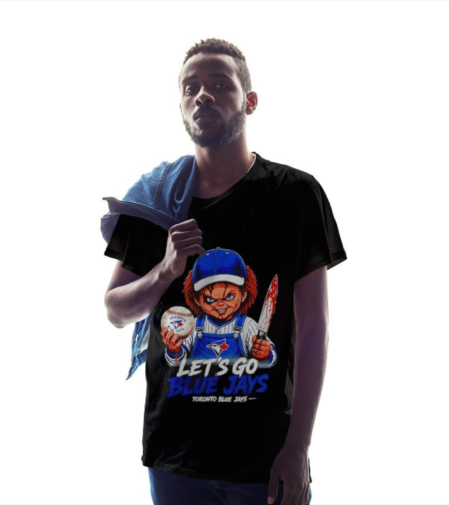 Chucky Toronto Blue Jays Let's Go Blue Jays Horror MLB T-Shirt