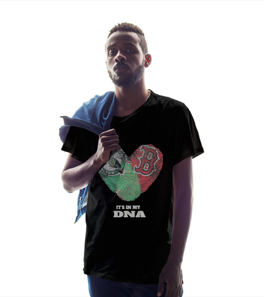 It’s In My DNA Heart Flag T-Shirt