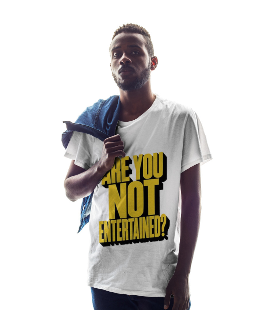 Are You Not Entertained Bold Yellow T-Shirt