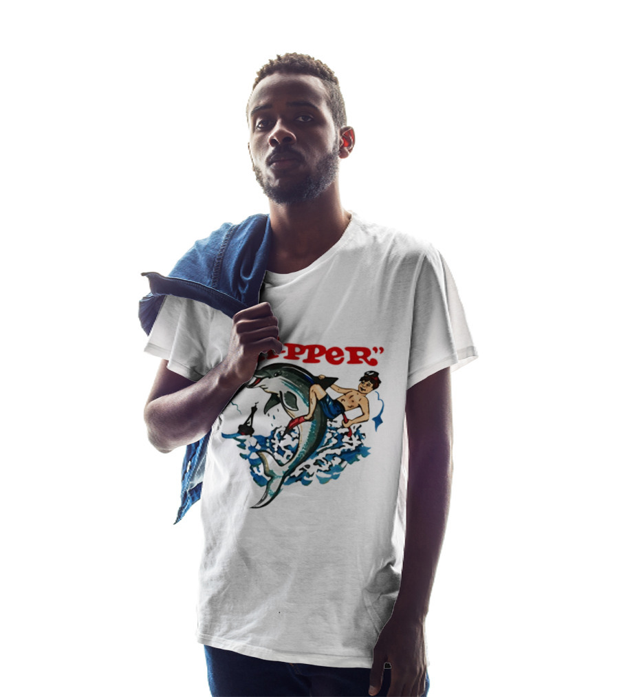 Flipper TV Show Dolphin And Boy Adventure T-Shirt