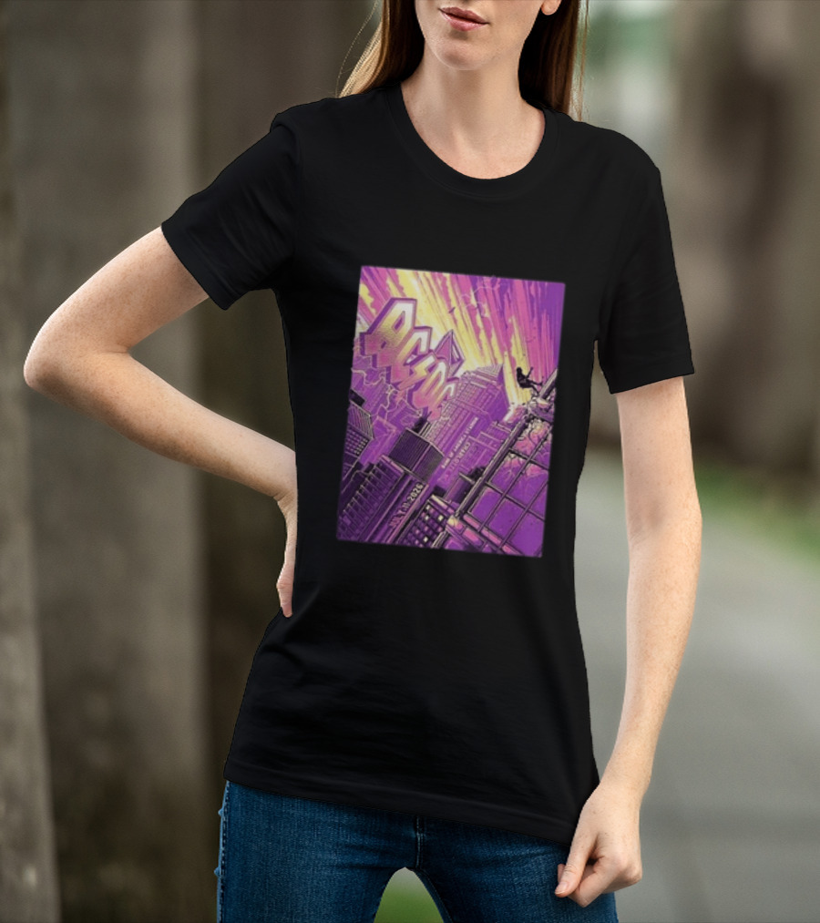 ACDC Charlotte PWR Up North America Tour July 11 2026 Skyline T-Shirt