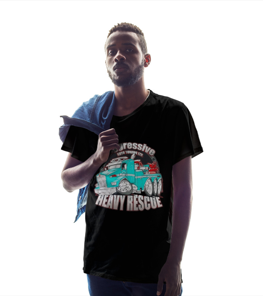 Aggressive Auto Towing Ltd Heavy Rescue Truck T-Shirt
