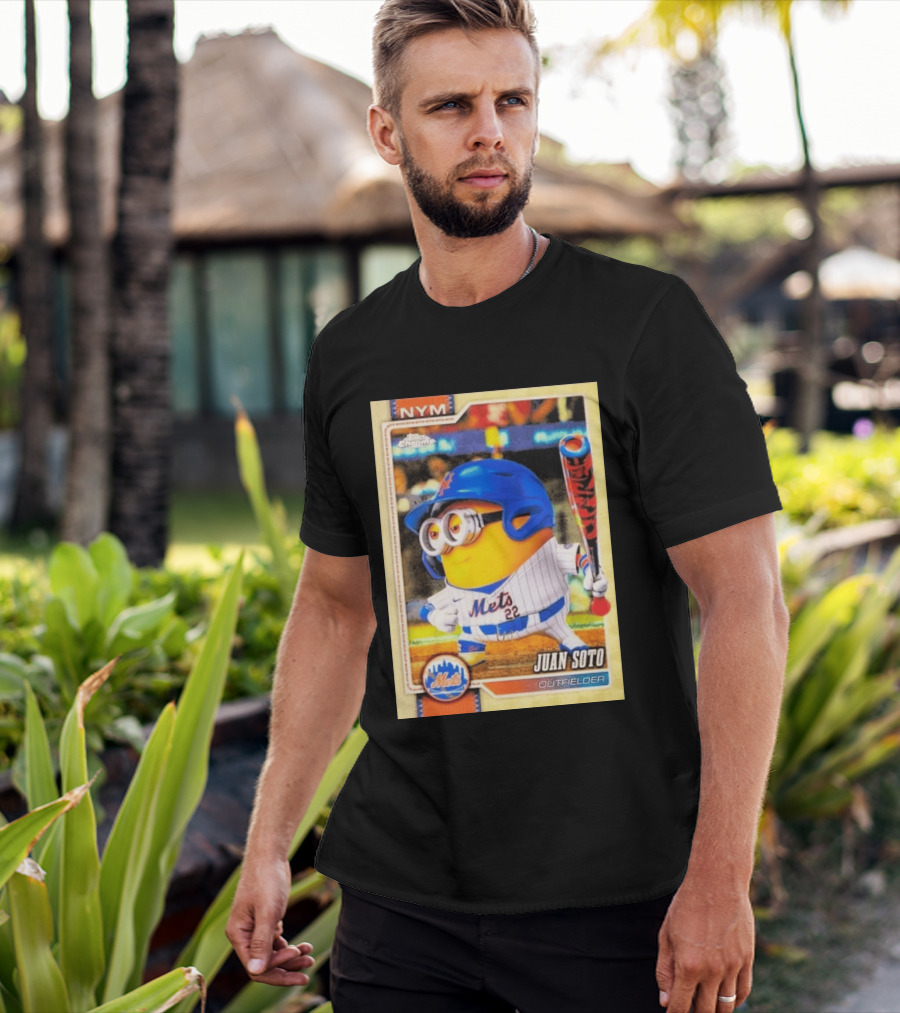 Juan Soto Minions Superfractor New York Mets MLB Topps Chrome 2026 Outfielder T-Shirt