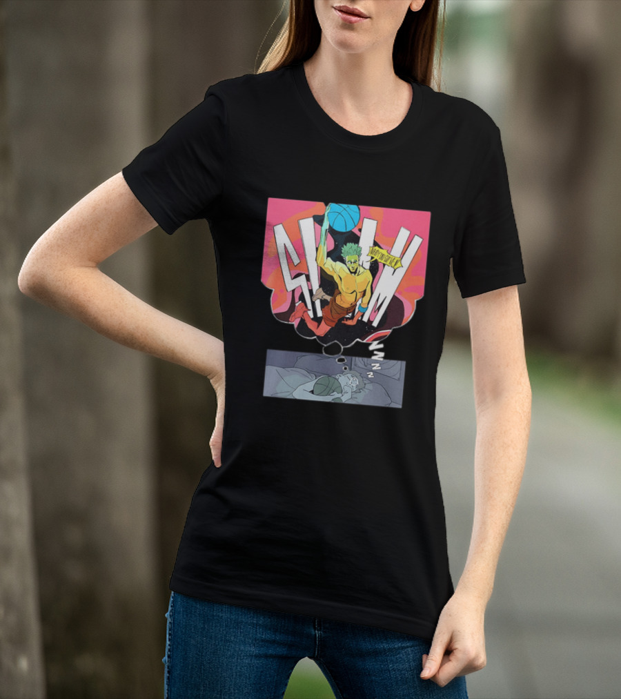Dreaming Basketball Player Slam Dunk Nobody Can Stop Me Comic T-Shirt