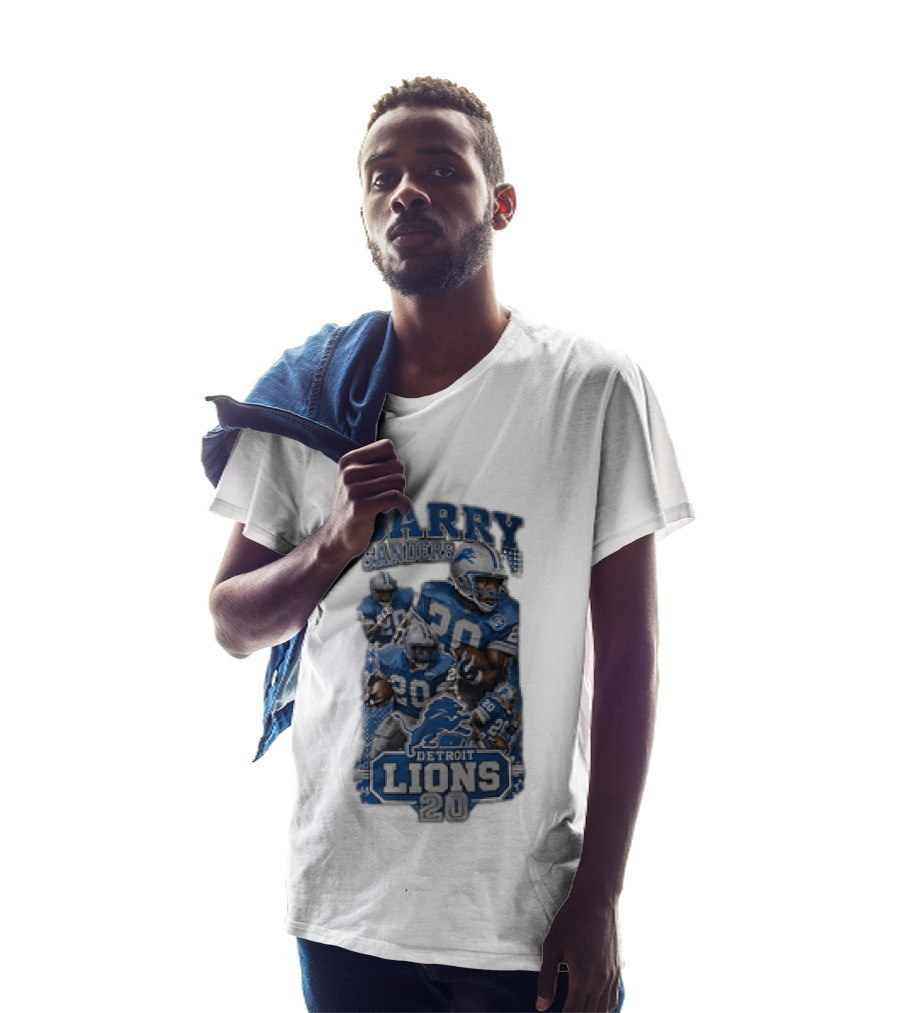 Barry Sanders Detroit Lions 20 NFL Football Legend T-Shirt