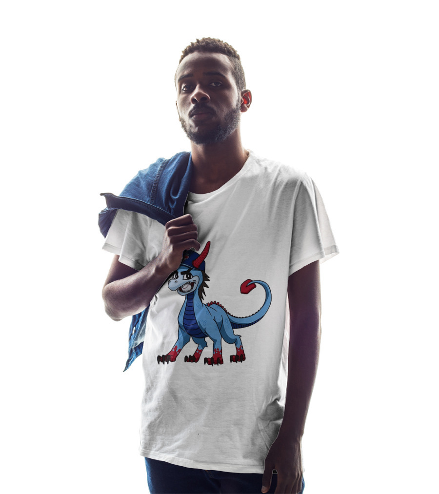 Toronto Blue Jays MLB Baseball Blue Dragon Hat T-Shirt