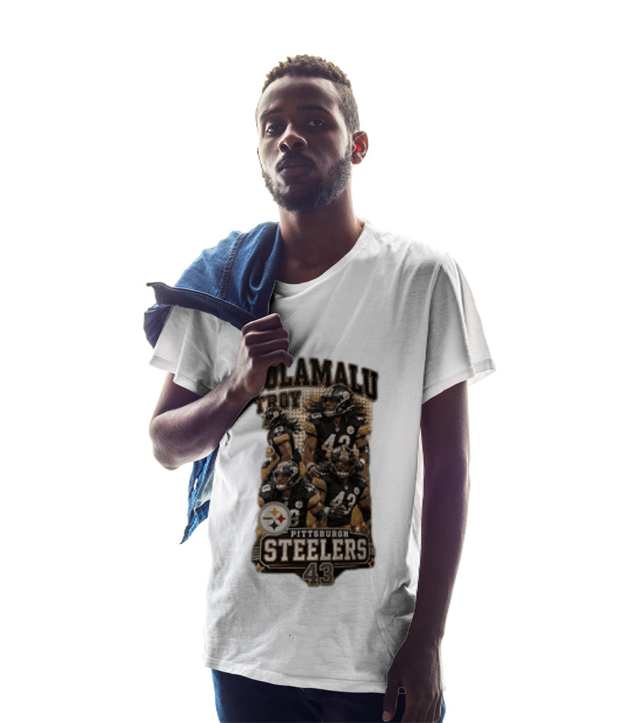 Pittsburgh Steelers Polamalu Troy 43 Football Player Steelers T-Shirt