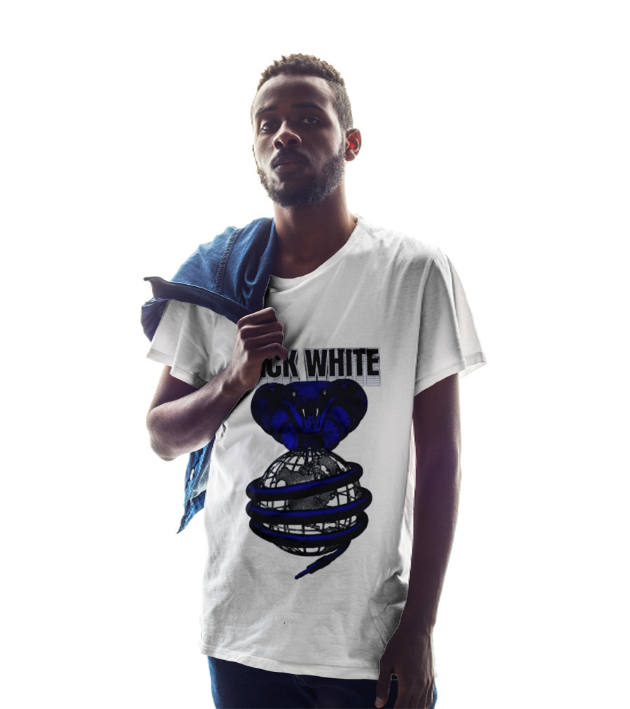 Jack White Cobra Wrapped Around Globe Music Band T-Shirt