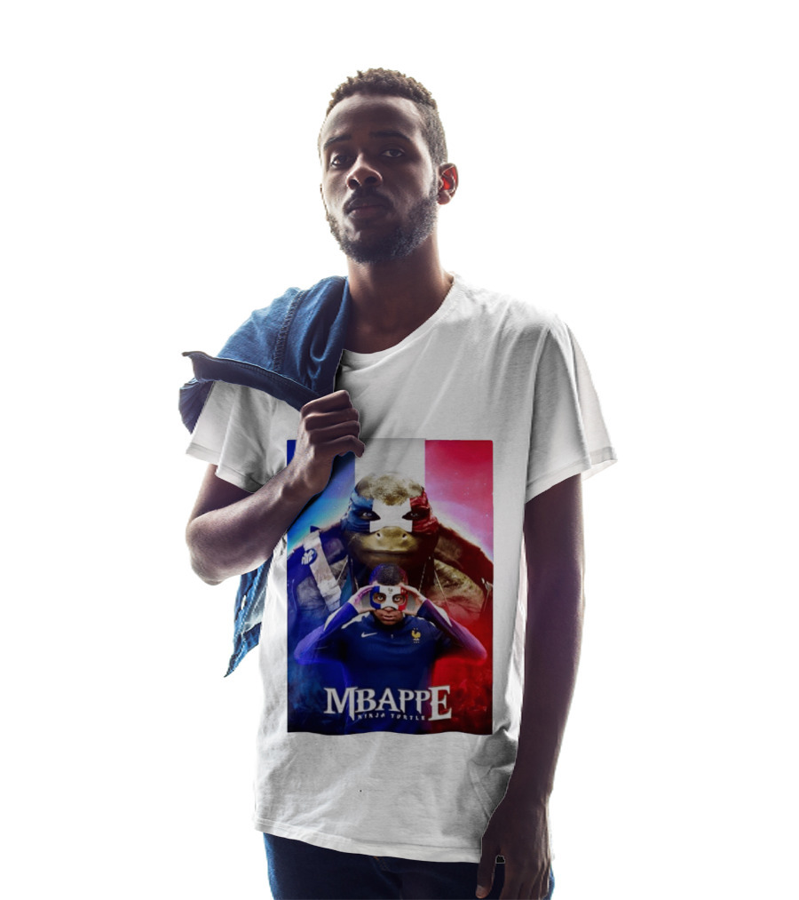 Mbappe France National Football Ninja Turtle T-Shirt