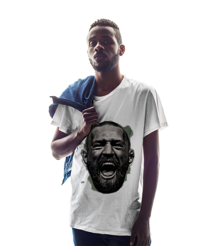 UFC Fighter Yelling Conor McGregor Fight Champion Face T-Shirt
