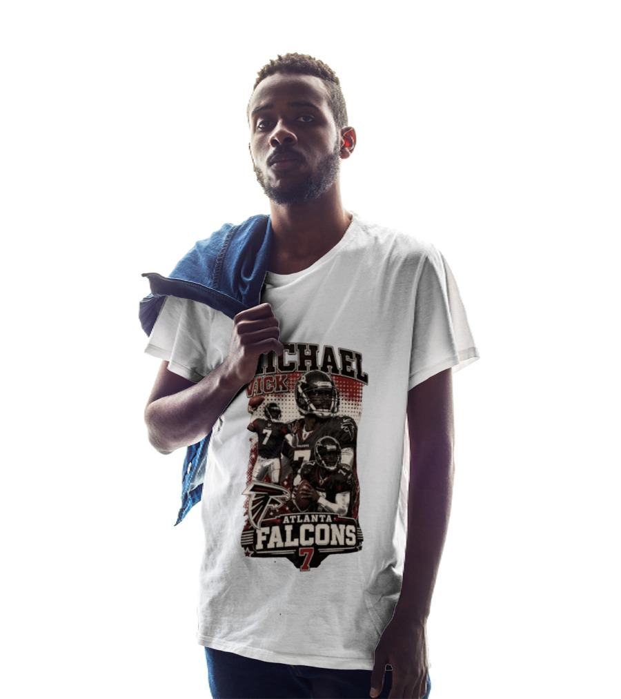 Michael Vick Atlanta Falcons Quarterback 7 Football T-Shirt