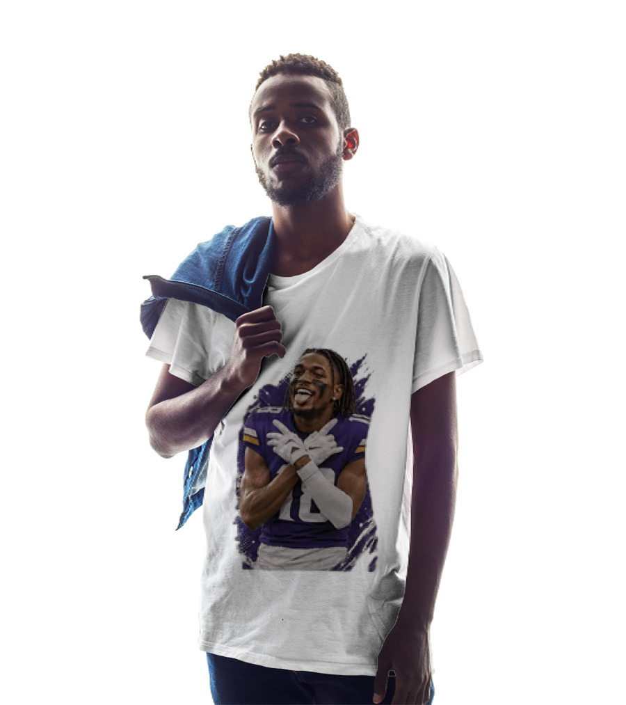 Minnesota Vikings Justin Jefferson Number 18 Football Player T-Shirt
