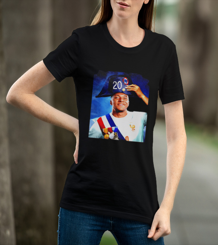 Kylian Mbappé France National Team 2026 Captain No 20 Napoleon Hat T-Shirt