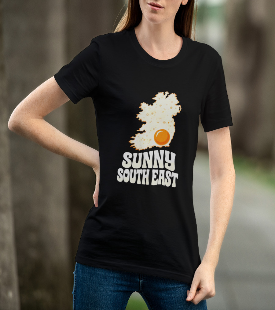 Sunny South East Ireland Fried Egg Map T-Shirt