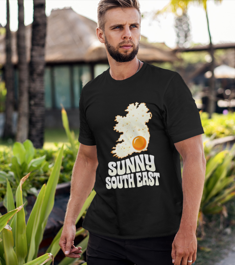 Sunny South East Ireland Fried Egg Map T-Shirt