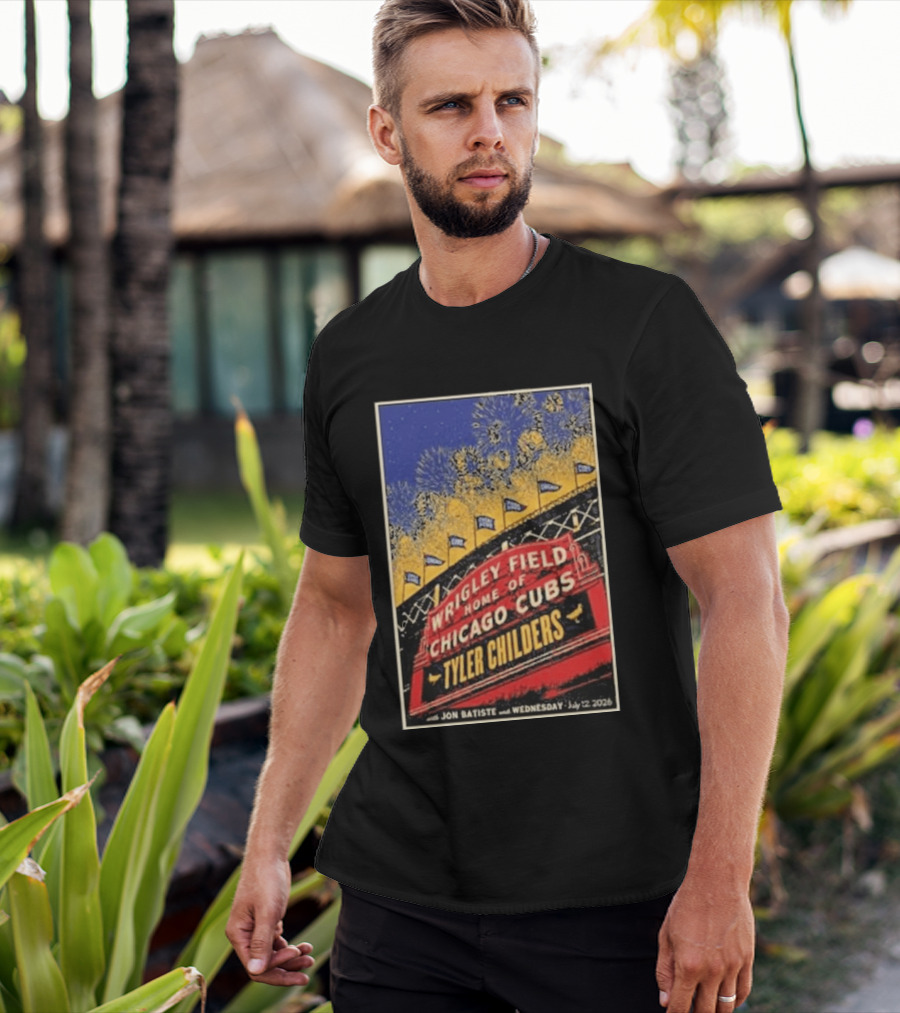 Tyler Childers Wrigley Field Home Of Chicago Cubs Event July 12 2026 T-Shirt