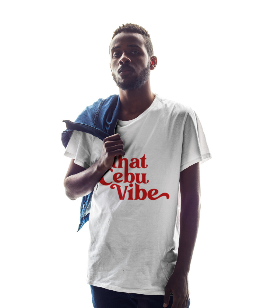 That Cebu Vibe Red Text Trend T-Shirt