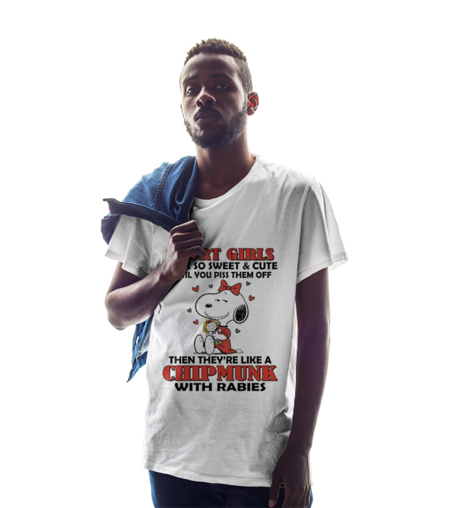 Short Girls Look So Sweet And Cute Until You Piss Them Off Then They're Like A Chipmunk With Rabies Snoopy T-Shirt
