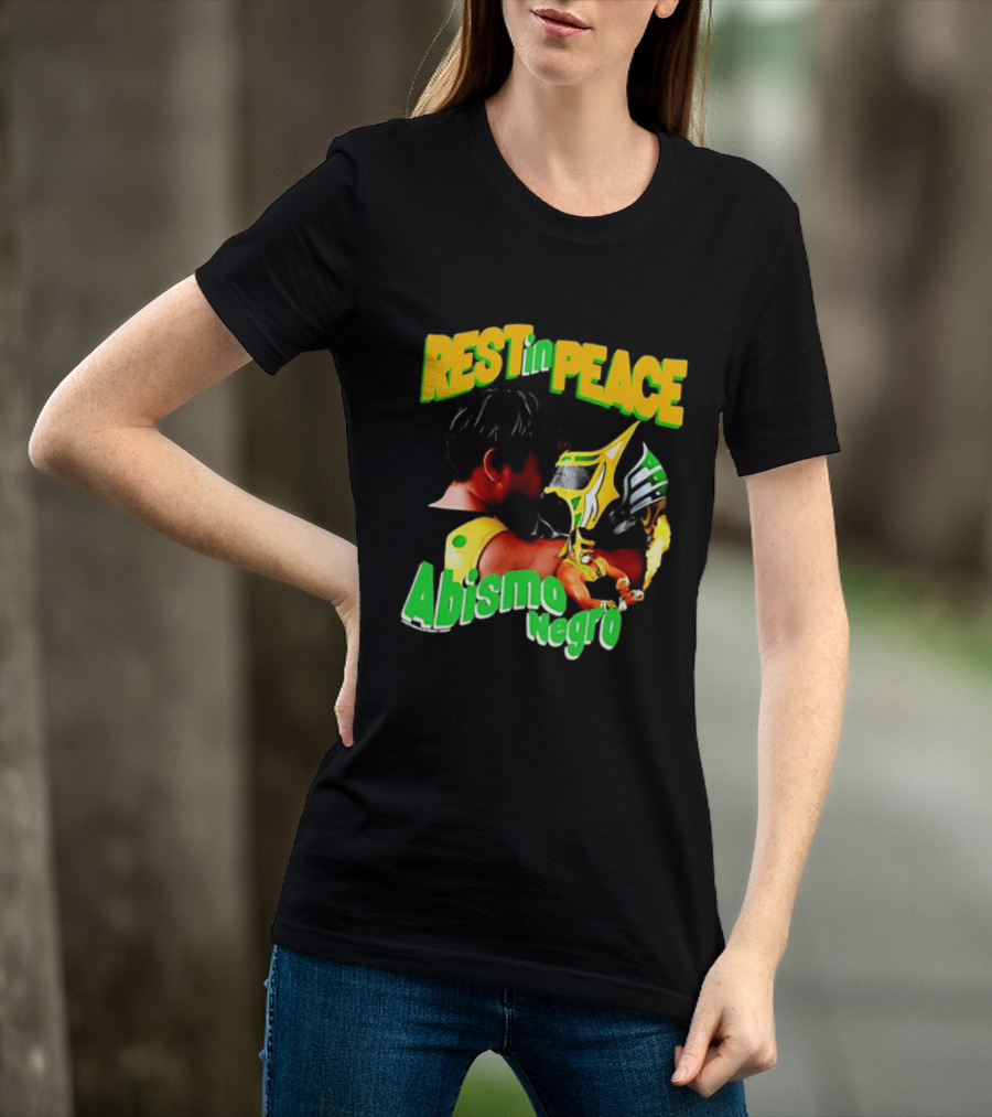 REST In PEACE Abismo Negro Lucha Libre AAA Professional Wrestling T-Shirt