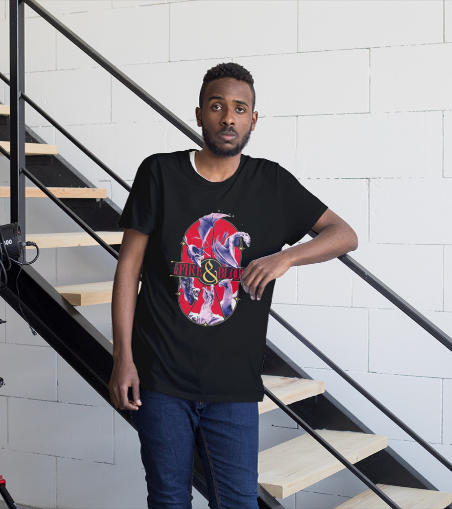 House Of The Dragon Fire And Blood Fantasy Dragons Iconic Show T-Shirt