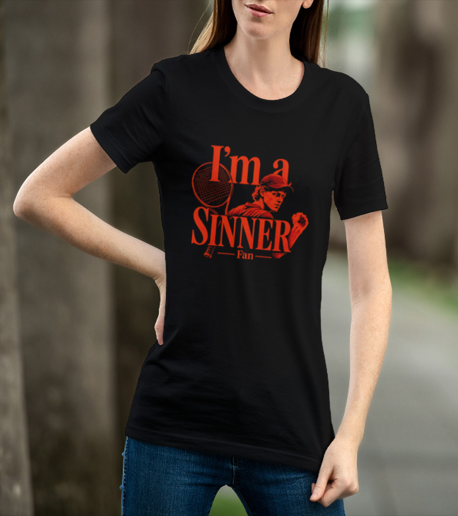 I'm A Sinner Jannik Sinner Fan Tennis Player T-Shirt