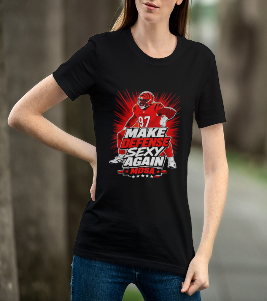 Kamron Neal Cincinnati Bearcats Make Defense Sexy Again MDSA Football 97 T-Shirt