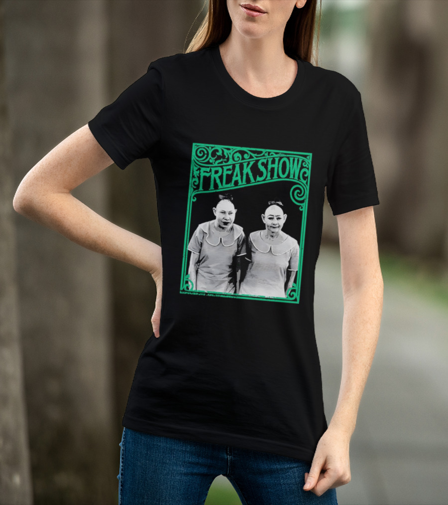 Freak Show Vintage Circus Sideshow Twins T-Shirt