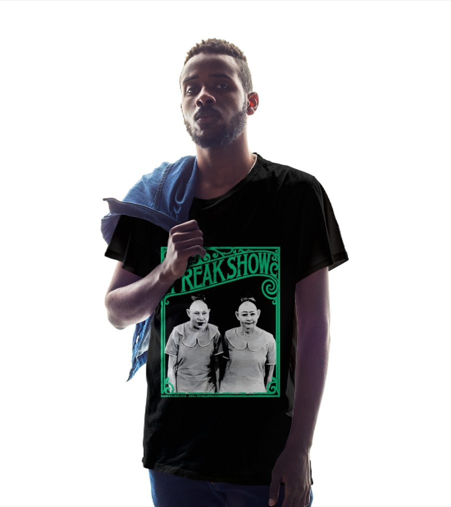 Freak Show Vintage Circus Sideshow Twins T-Shirt