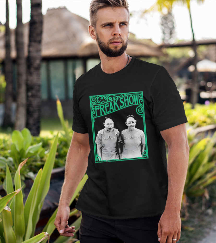 Freak Show Vintage Circus Sideshow Twins T-Shirt