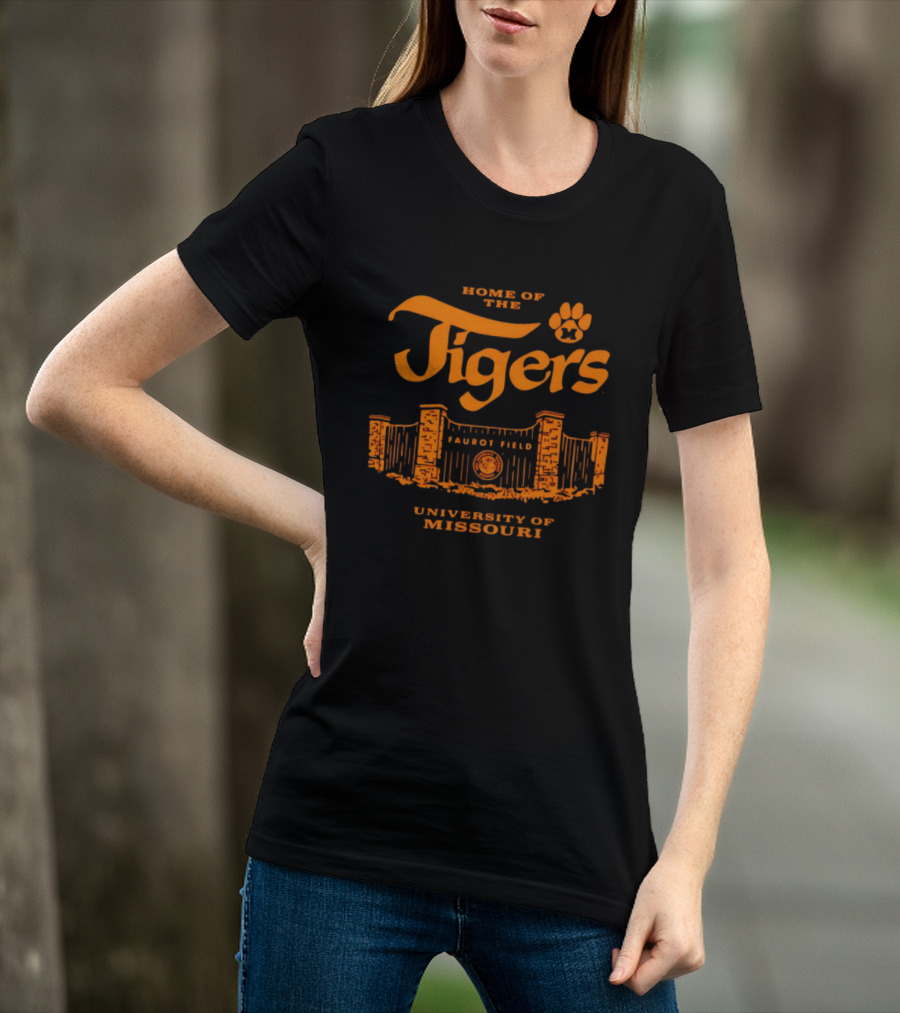 Home Of The Tigers Faurot Field University Of Missouri T-Shirt