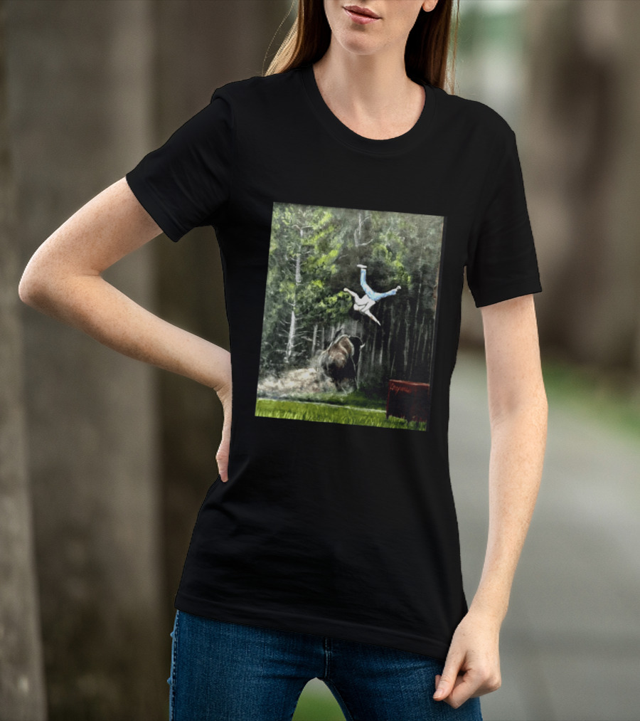 Raccoon Flaming Fart Chaos With Hippo And Unexpected Forest Flip T-Shirt