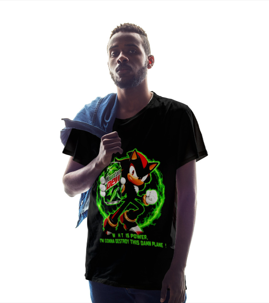 Mountain Dew Power Shadow Destroy This Damn Planet T-Shirt