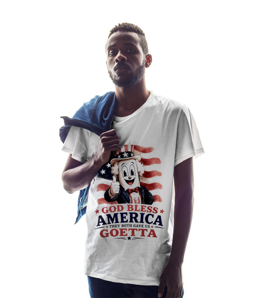 God Bless America They Both Gave Us Goetta USA Flag T-Shirt