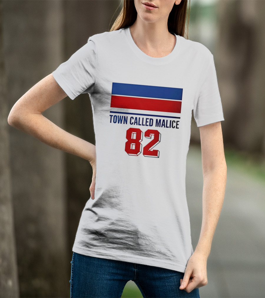The Jam Town Called Malice 82 Red And Blue Bars T-Shirt