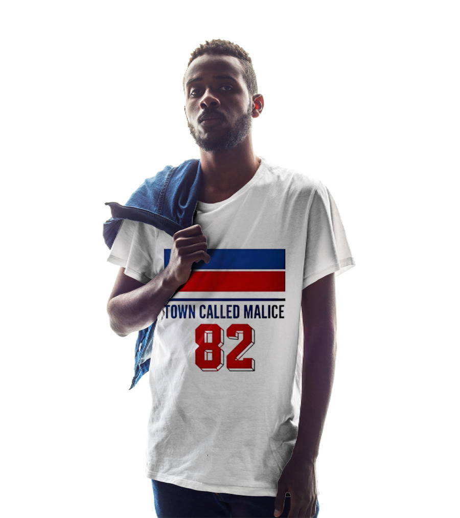 The Jam Town Called Malice 82 Red And Blue Bars T-Shirt